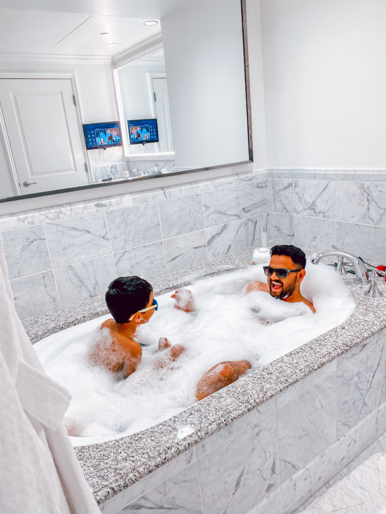Bath Tub at Luxury Four Seasons Hotel